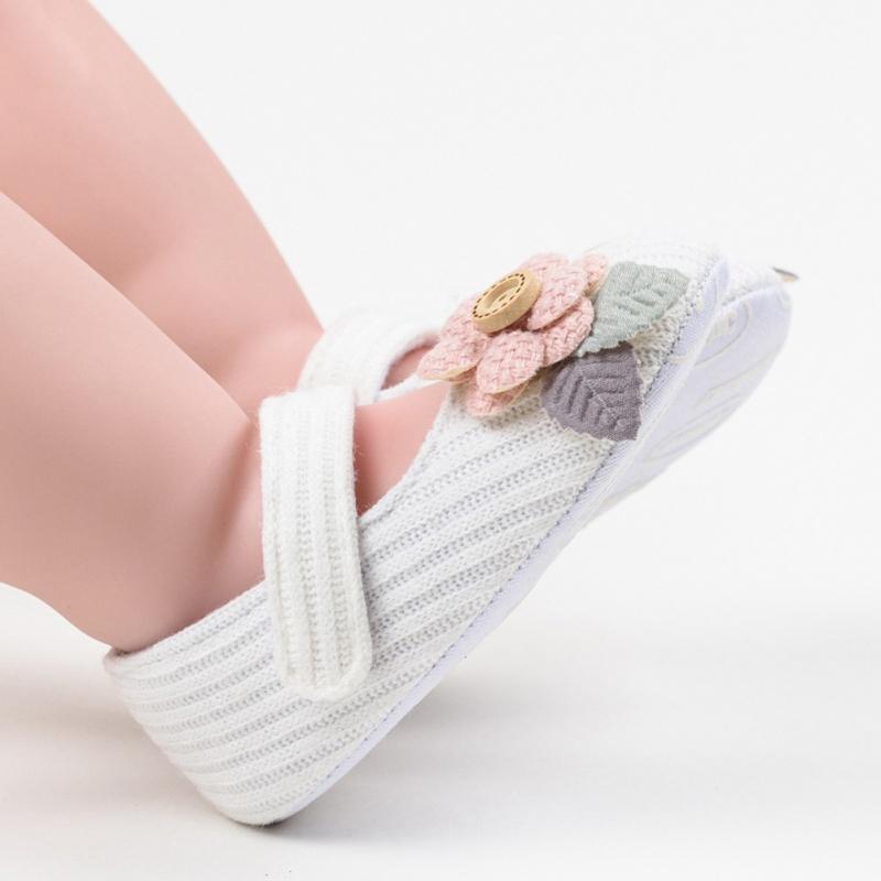 Baby Girl Breathable Flower Design Anti-Slip Casual Sneakers