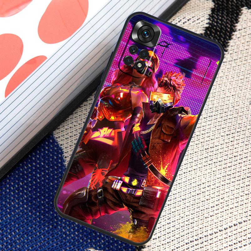Чехол Free Fire Game для Xiaomi Redmi Note 12 8 9 10 11 Pro 9S 10S 11S 8T Redmi 10 12C 9C 10A 10C Coque