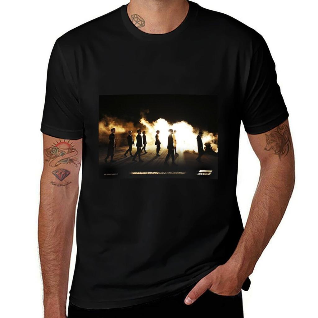 Ateez Wonderland Jongho Tshirt Christmas Casual Tee Shirt