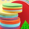 Круглый цветной картон для оригами для поделок в детском саду