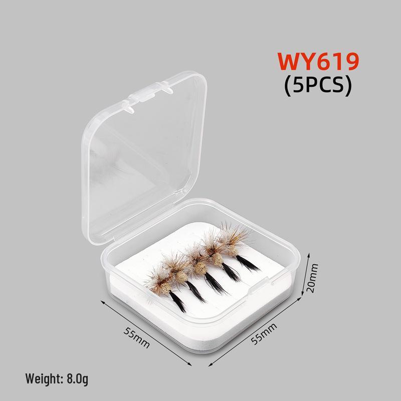 Крючок-приманка для классической сухой ловли нахлыстом White Egret WY618-9 Имитация форелевой приманки