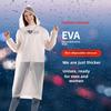 Adults' Thickened and Lengthened Non-disposable Raincoat with Full-body Protection, Kids' Transparent EVA Raincoat.