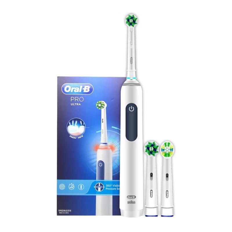 Электрическая зубная щетка Oral B PRO4 ULTRA, электрическая зубная щетка для взрослых, коробка Pro4 Ultra 3D Sonic Pro, серия с круглой головкой, глубокая чистка, массаж десен, праздничный подарок