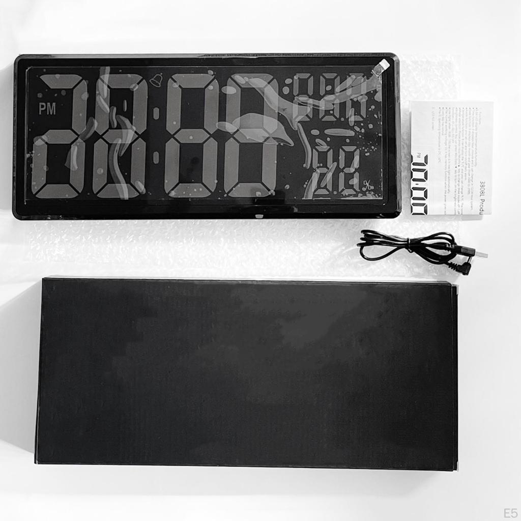 Часы, 3-уровневый диммер, яркость, температура и влажность в помещении, 12/24 ч, большое количество, электронные