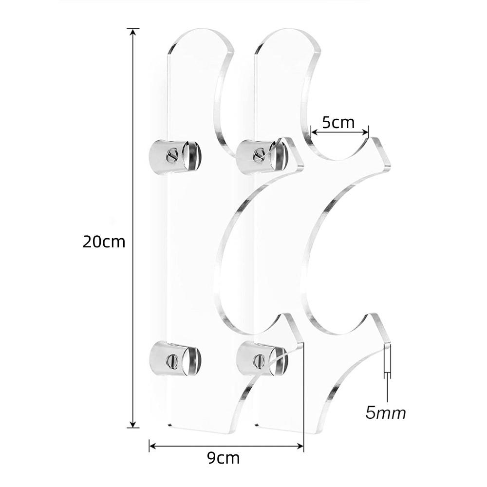 1 пара прозрачных акриловых подставок для световых мечей, настенные держатели