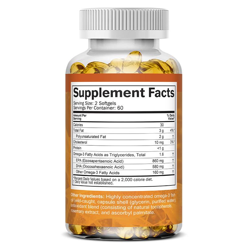 Bcuelov Omega-3 Power 120 Softgels - 60-Day Supply