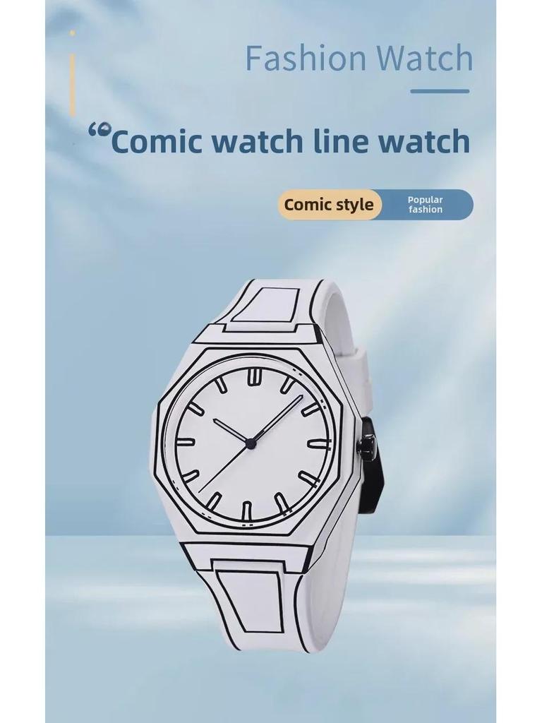 Two-Dimensional Comic Art Watches for Students
