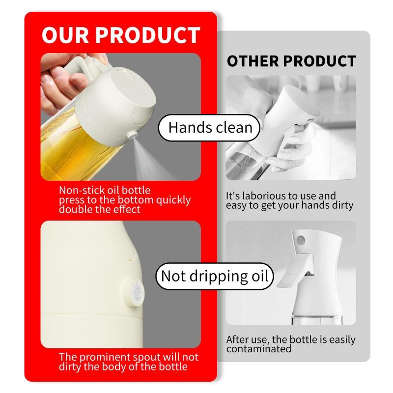 Горячая Распродажа 1 шт. 2 в 1 500 мл стеклянный распылитель масла бутылка-распылитель для масла бак для барбекю кухня выпечка барбекю пикник кухонные инструменты для бизнеса