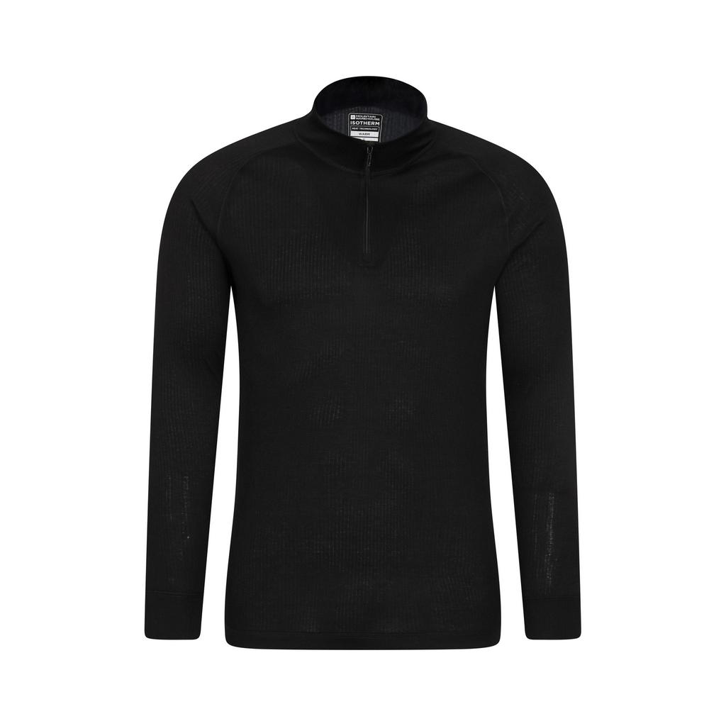Mountain Warehouse Mens Talus Zip Neck Long-Sleeved Thermal Top