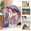 Cartoon Zenless Zone Zero Ukinami Yuzuha Flannel Blanket Cover Warmth Soft Anime Blanket Multifunctional Universal Blankets