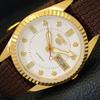 ВОССТАНОВЛЕННЫЕ ВИНТАЖНЫЕ МУЖСКИЕ ЧАСЫ SEIKO 5 AUTOMATIC JAPAN С БЕЛЫМ ЦИФЕРБЛАТОМ a434400-2