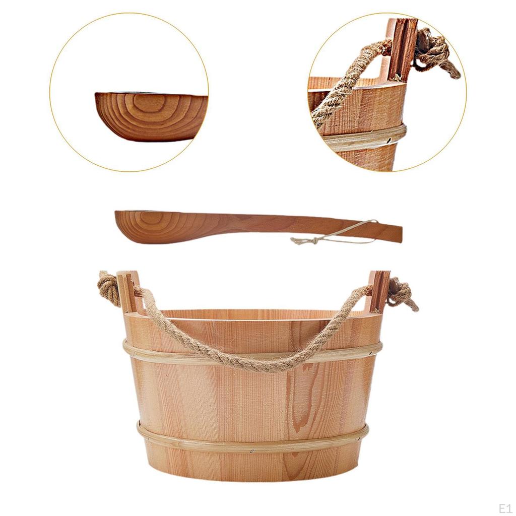 4 литра Ведро для сауны и ковш Универсальные подарки Ведро для молока Набор водных аксессуаров для спа