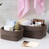 Woven Storage Basket Decorative Organizer Bins Box for Towel Book Cloth Shoes Snack Diaper Towel Gift Baskets Empty