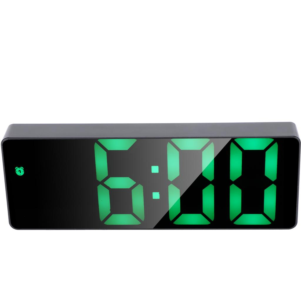 Electronic Clock LED Display Digital Mirror Alarm Clocks Battery PlugIn DualUse 0712