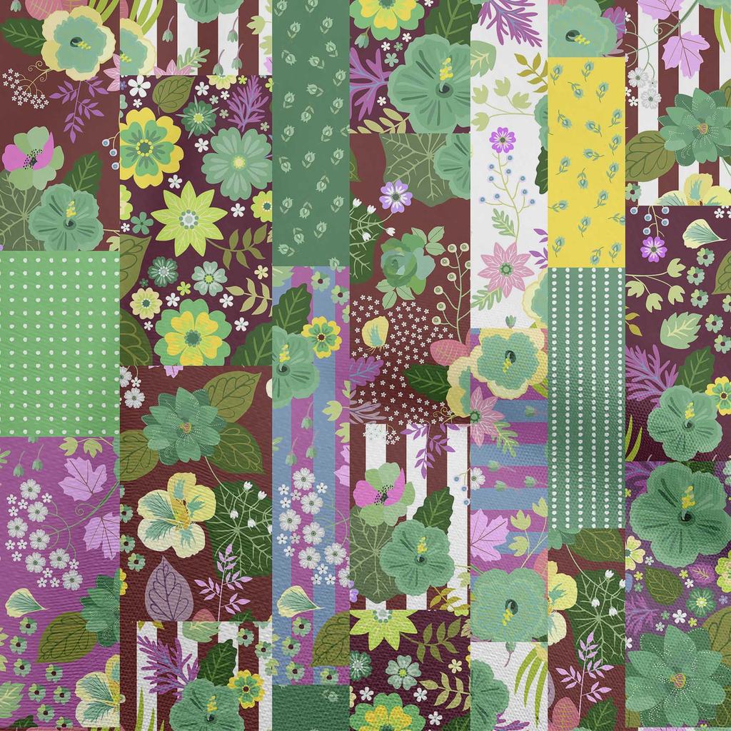 oneOone Cotton Flex Dark Blue Fabric Asian Mix Floral Sewing Fabric By The Yard Printed Diy Clothing Sewing Supplies 40 Inch