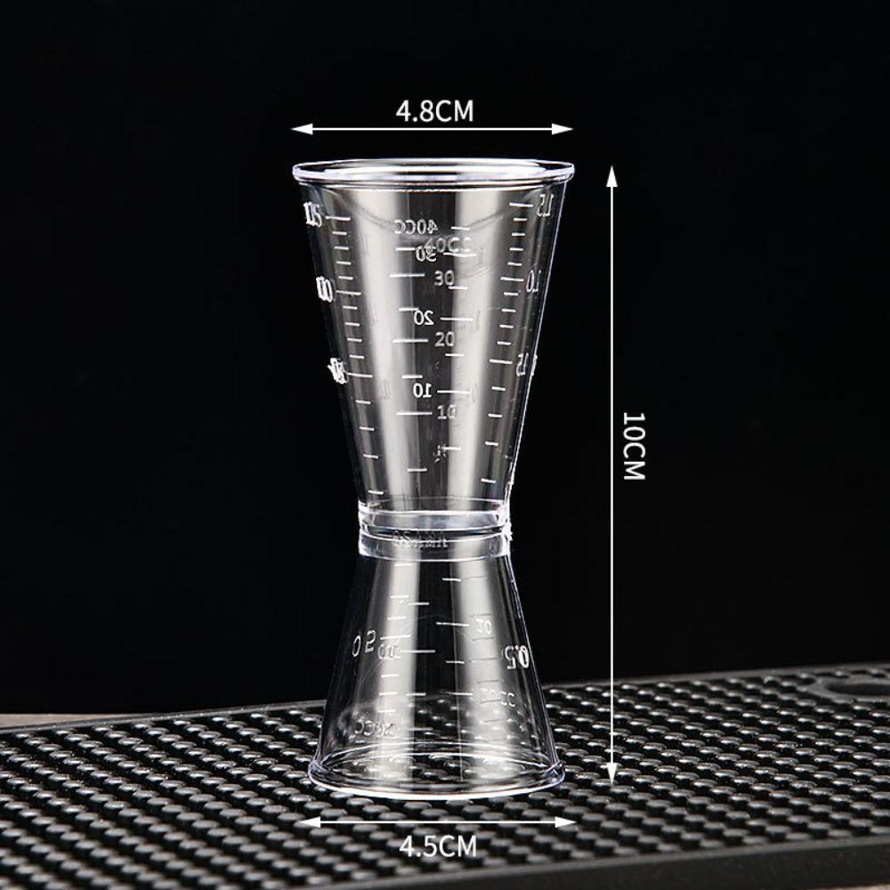 10/20cc Cocktail Shaker PP Jigger Short New Seasoning Measuring Cup