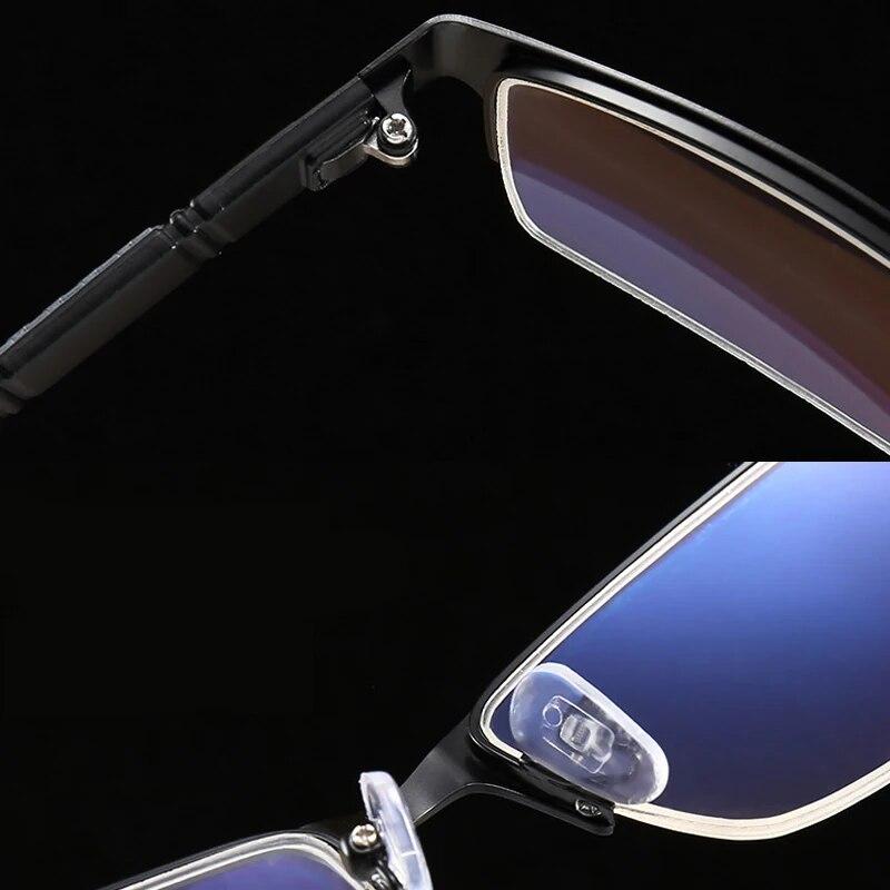 Классические мужские деловые очки для близорукости в полуоправе, очки унисекс по рецепту, очки в стиле ретро с минусом диоптрий, близорукие очки от 0 до -4,0