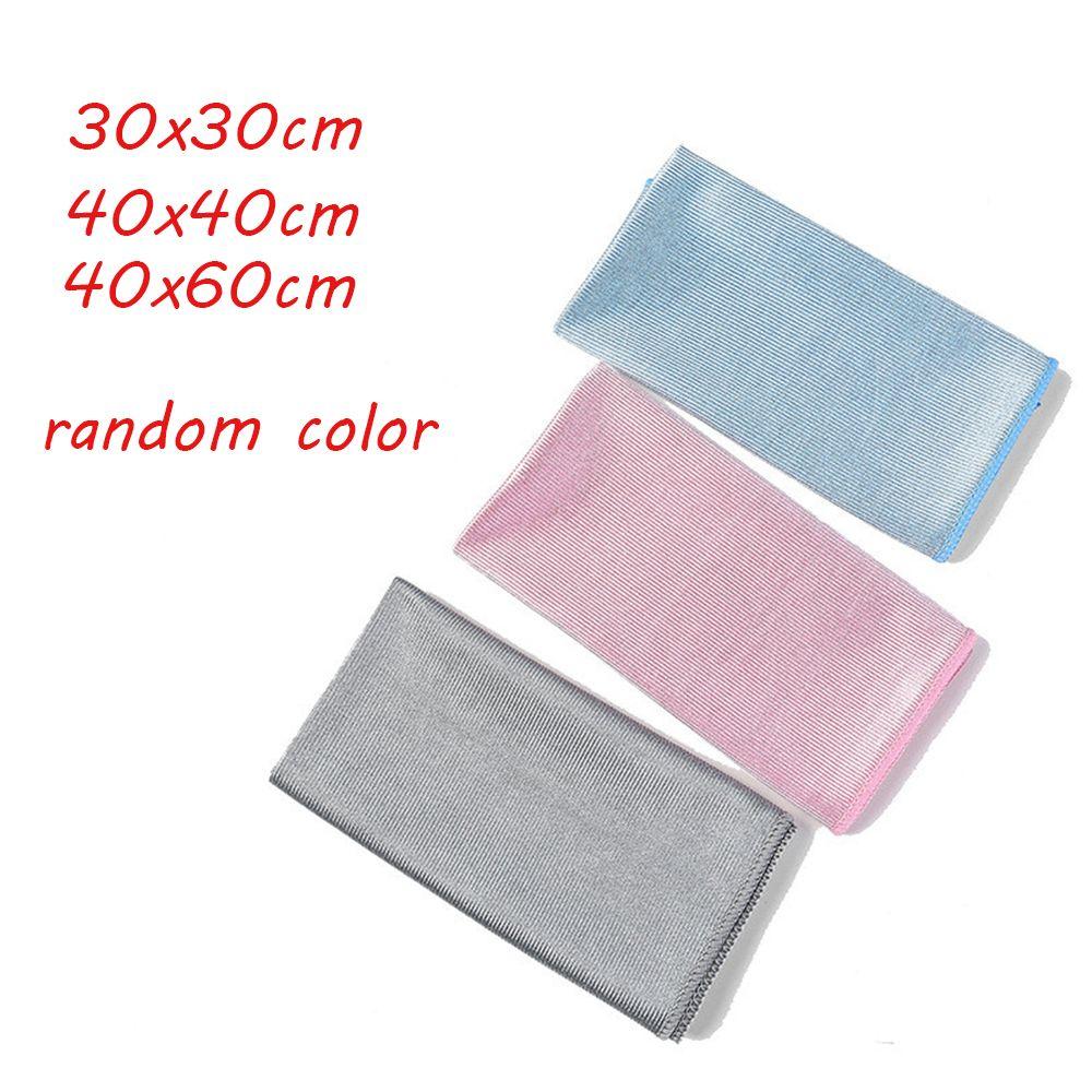 Microfiber Scouring Pad Rags No Lint Wipe Mirror Water Absorption Glass Cleaning Washing Towel