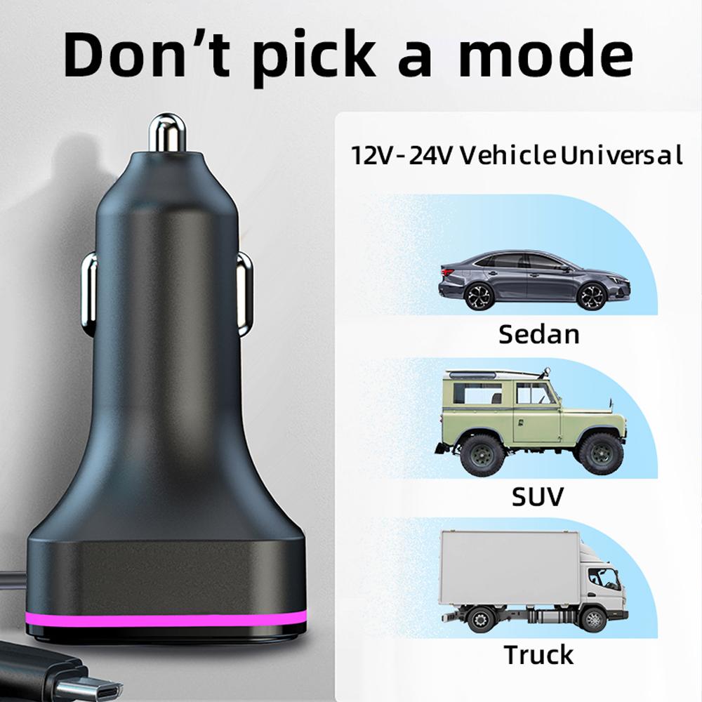 Автомобильный Bluetooth 5.0 FM-передатчик MP3-модулятор плеер беспроводной громкой связи аудиоприемник автомобильный комплект с 3 в 1 кабелем быстрой зарядки