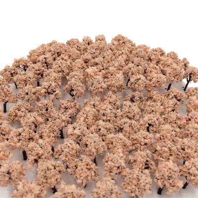 Лес, цвета на выбор, количество 50 или 100 штук [DauStage] Диорама N-колеи, железная дорога, архитектурная модель, деревья, пейзаж, 3 см (09, вишня