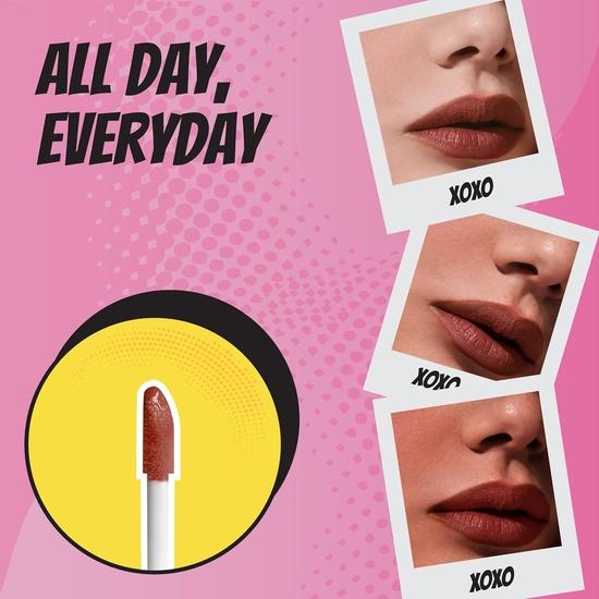Жидкая матовая помада RENEE Everyday Matte Liquid Lipstick — кирпичного цвета, не размазывается и не оставляет следов, стойкая и легко растушевывается, интенсивная пигментация с матовым финишем