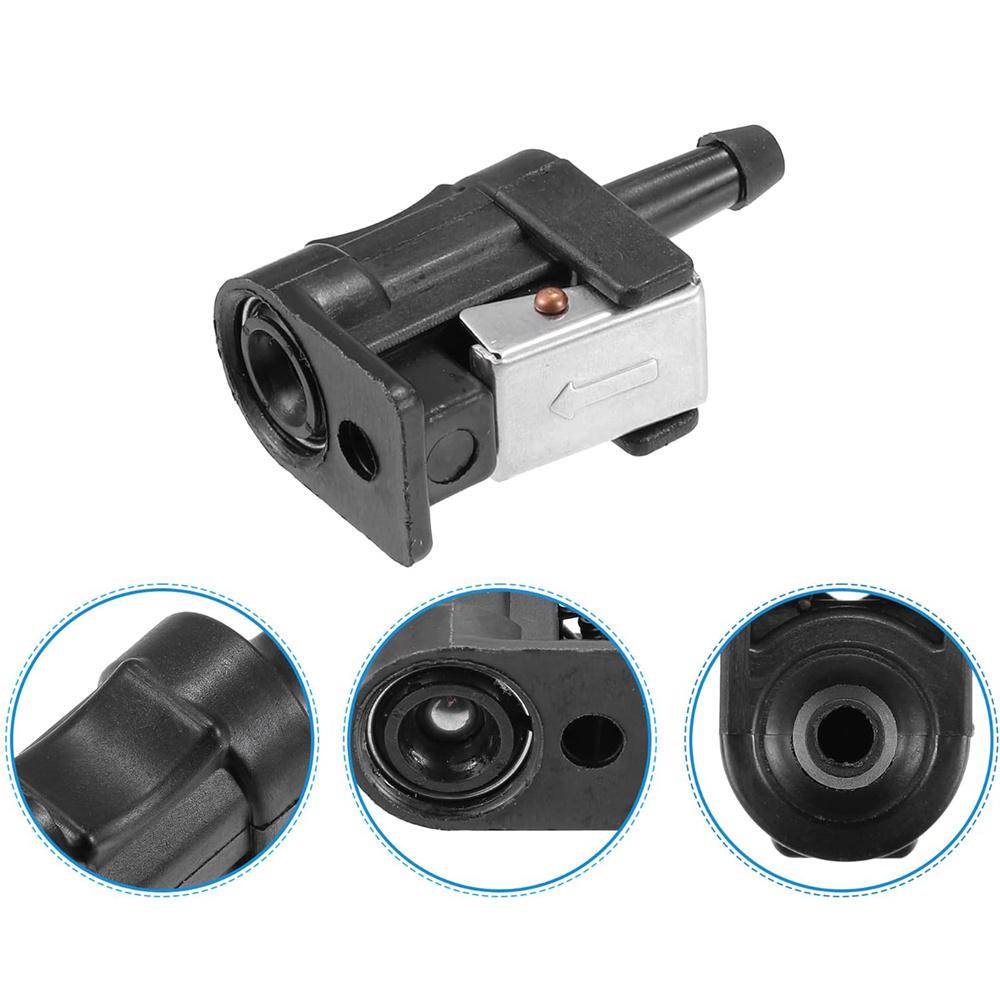 Комплект из 3 штук Топливный коннектор для шланга лодочного мотора Черный для подвесных моторов Yamaha