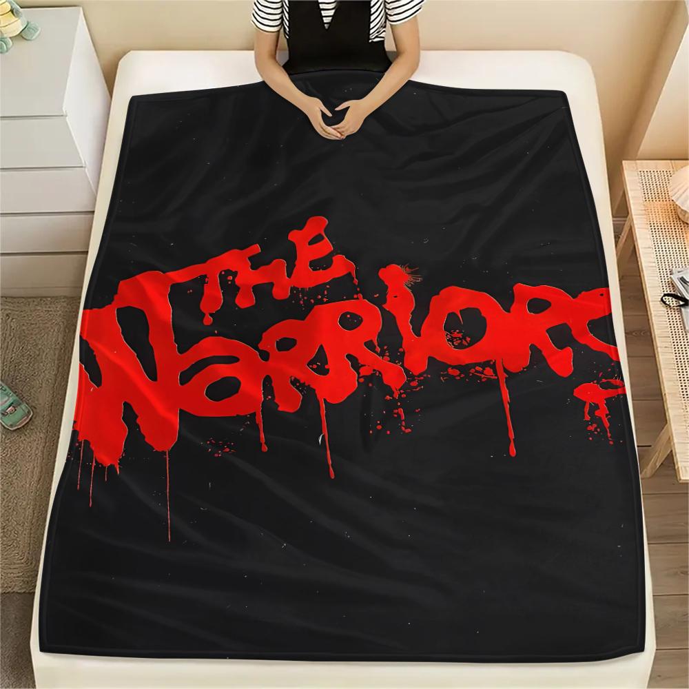 1PC The Warriors Print Flannel Blanket, High quality All Seasons, Home Decor, Warmth and Comfort, Perfect for Christmas Gifts