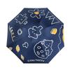UV Protection Umbrella Fully Automatic Foldable Vinyl Portable Cute Bear Parasol for Outdoor Dark
