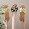 Women Lady Home Bowknot Bow Slippers Autumn and Summer Classic Shoes