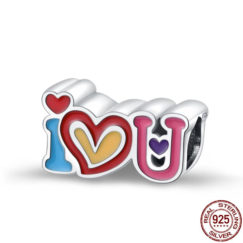 New In Copper Mother'S Day Series Charms Fit 3Mm Pan Bracelet Bead Diy Jewelry For Women Mother'S Day Gift