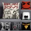 Rock Band B-Bon Jovi Навсегда Наволочка Квадратная Двусторонняя Печать Короткий Плюш Подушка-Подушка для Дивана Спальня Прикроватная Подушка