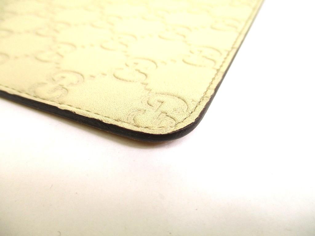 Оригинальный коврик для мыши GUCCI Guccissima из бежевой кожи #a844  Восстановленный