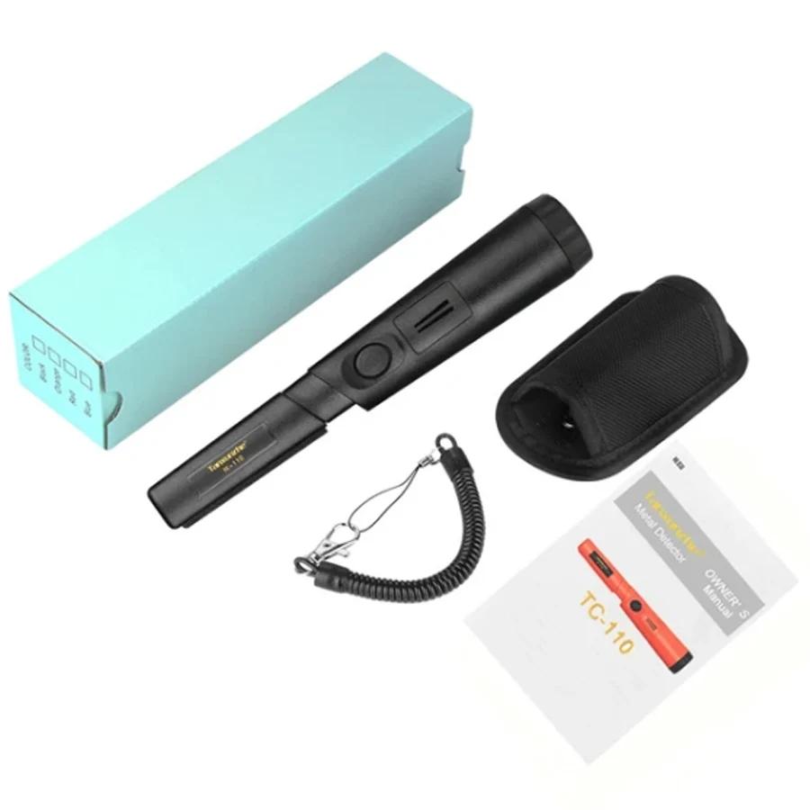 Портативный металлоискатель TC-110 с указателем точного местоположения GP-pointer, ручной металлоискатель, позиционирующий стержневой детектор, водонепроницаемый IP68