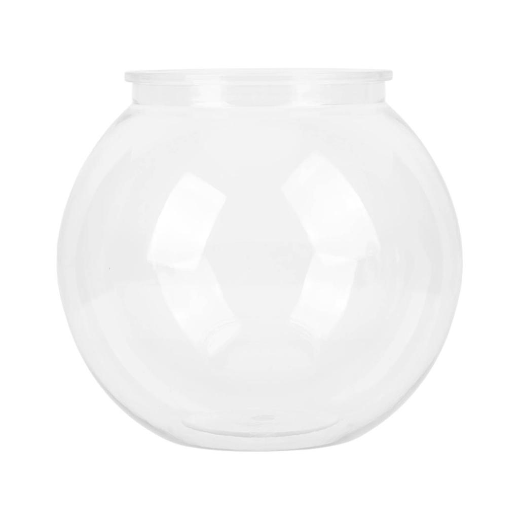 Сверхпрочный пластиковый круглый аквариум в стиле чаши, ударопрочный многоцелевой небольшой круглый аквариум для стола