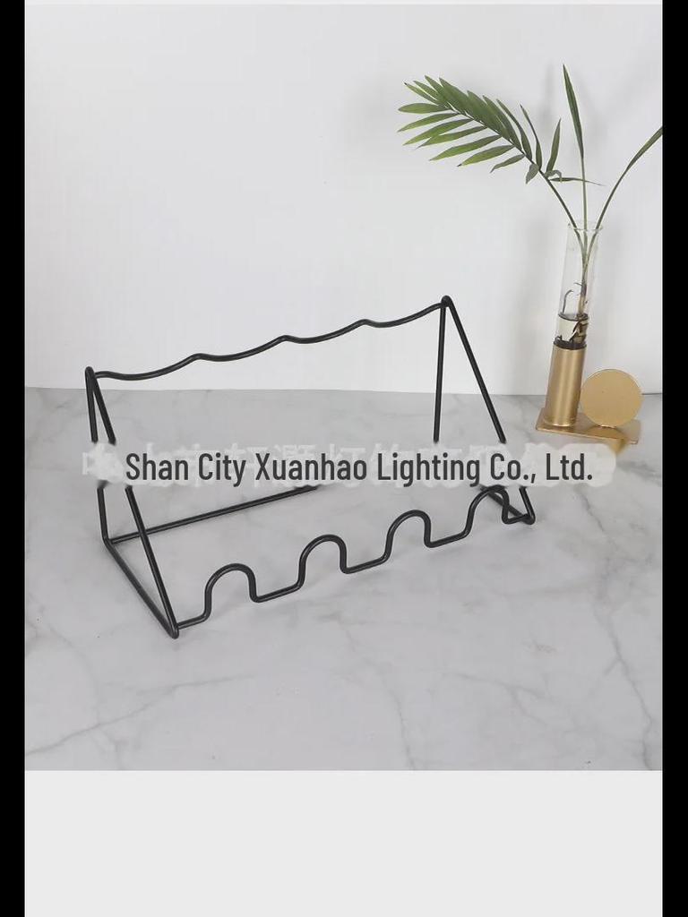 Стильная стойка для хранения вина из железной проволоки на несколько бутылок для бара или стола