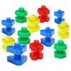 4Pair Plastic Nuts And Bolts For Kids Montessori Educational Toys Bloques De Construcción Niños De 3 5 6 7 9 Años