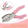 Metal Handheld Paper Punch Single-Hole Tag Punch Set with Plastic Handle for Circle Holes for DIY Craft Tag