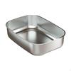 Stainless Steel Litter Box High Sided Pan Cat Container Open Top Pet Tray