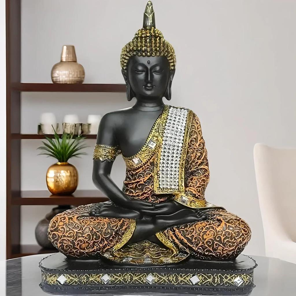 Centimetre Meditating Sitting Buddha Statue showpiece Idol Home Decor Items for Living Room and Gifts