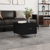 VidaXL Coffee Table Black 50x50x40 Cm Engineered Wood 829382