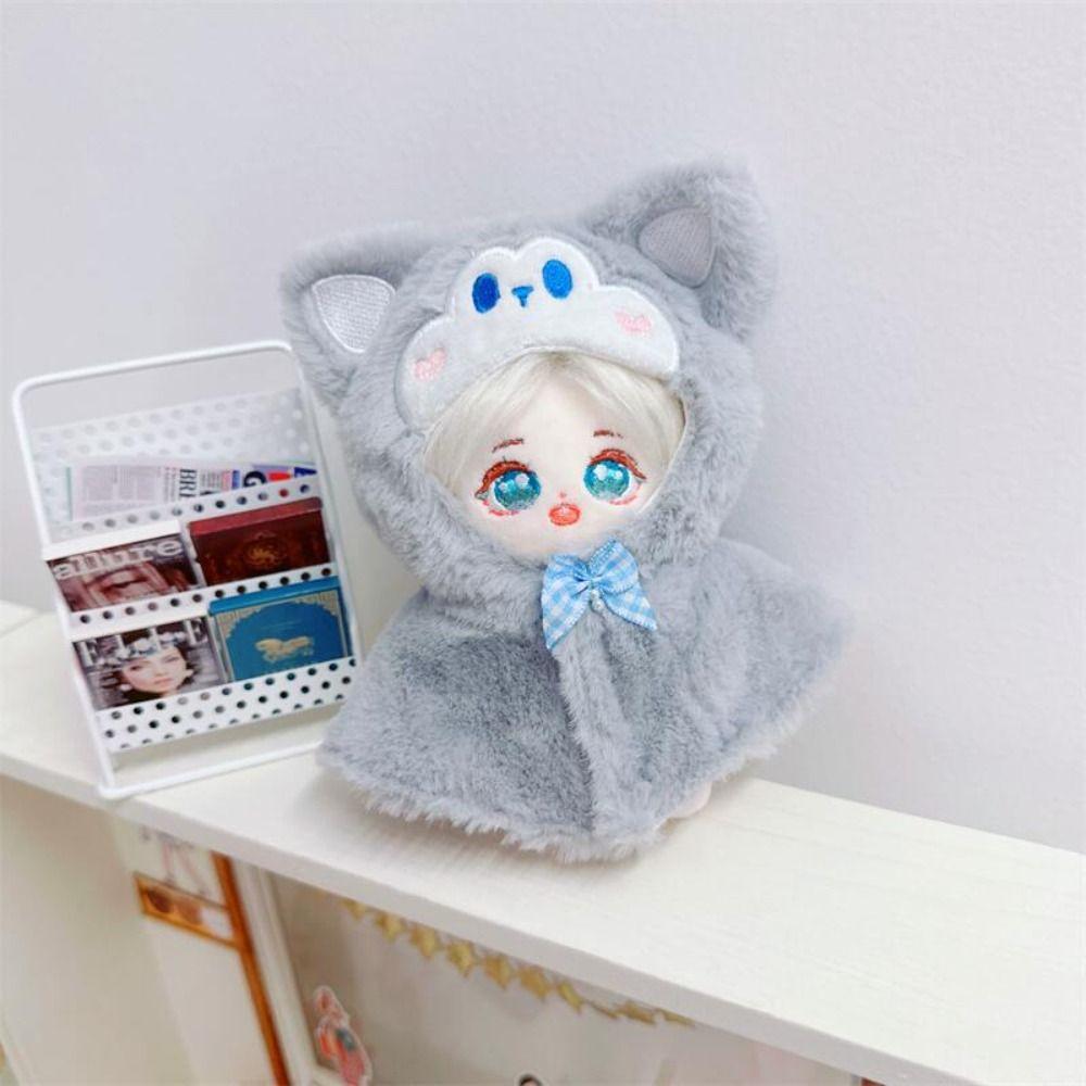 Plush Stuffed 10CM Doll Clothes Soft Plush Cape Outfit No Attributes Dolls Clothes  Kids