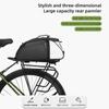 Bike Trunk Bag Large Capacity Reflective Bicycle Rear Rack Bag Multi Purpose Bike Luggage Bag Durable and Wateresistant