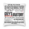 Greys Anatomy Choose Love Me Square Pillowcase Polyester Linen Velvet Printed Zip Decorative Bed Cushion Cover Wholesale