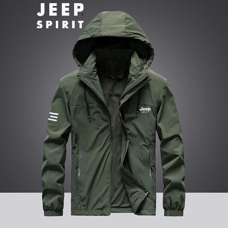 JEEP SPIRIT Men's Hooded Casual Jacket
