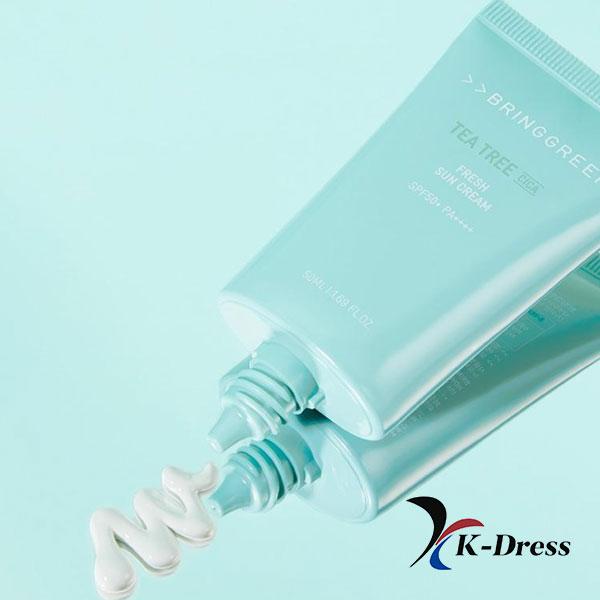 Bring Green Tea Tree Cica Свежий солнцезащитный крем 50 мл
