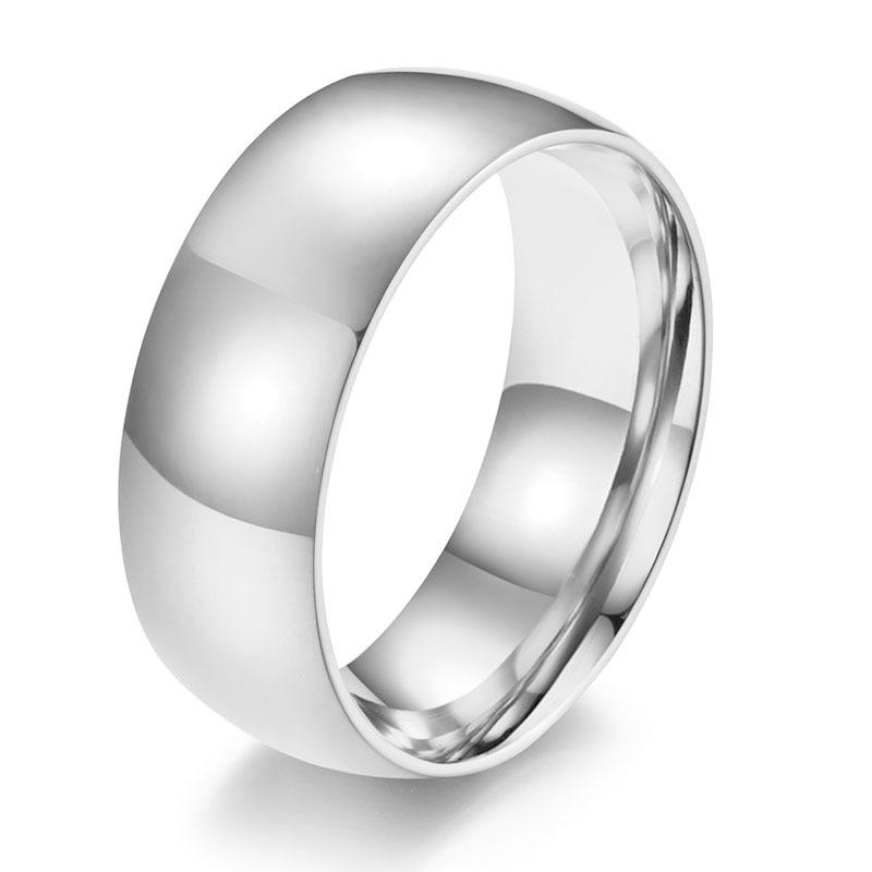 Мужское кольцо из нержавеющей стали, мужское и женское одиночное кольцо из титановой стали, кольцо для пары, кольцо с хвостом