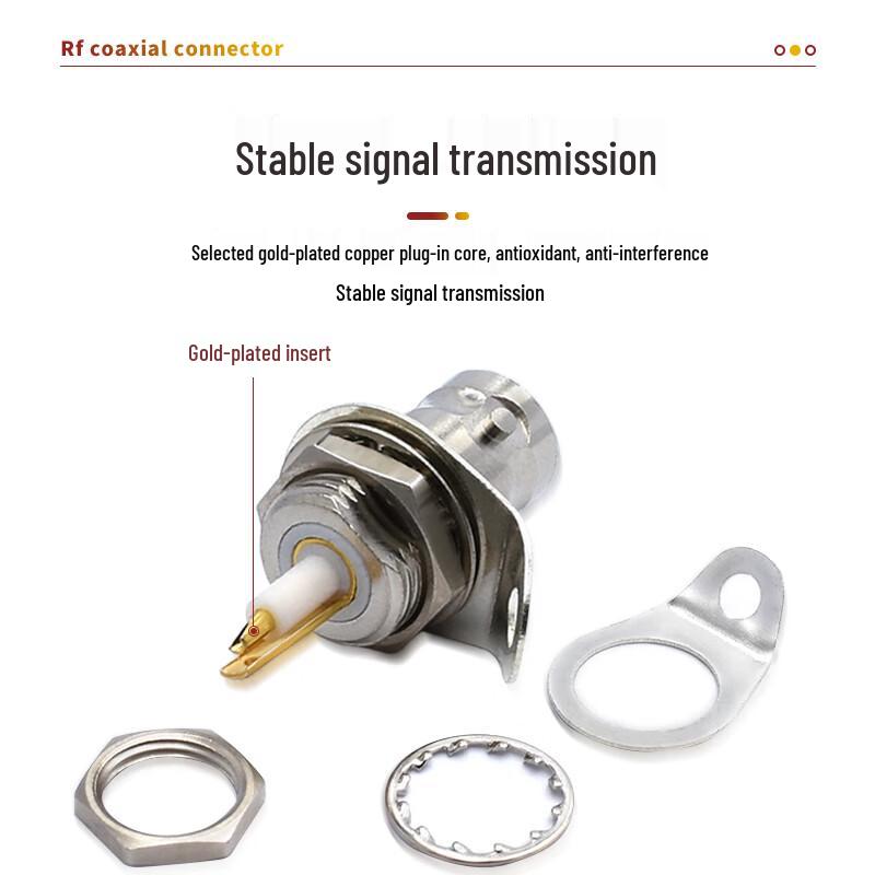 BNC Triaxial High-Frequency RF Adapter