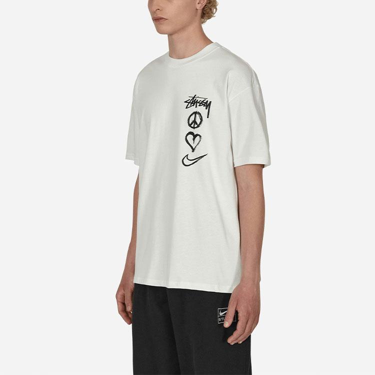 Nike Белые топы унисекс X Stussy M NRG RA с короткими рукавами Summit DM4942-121