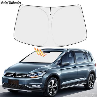 Для VW Volkswagen Touran 2016 2017 2018    2022 2023 Автомобильный солнцезащитный чехол на переднее лобовое стекло