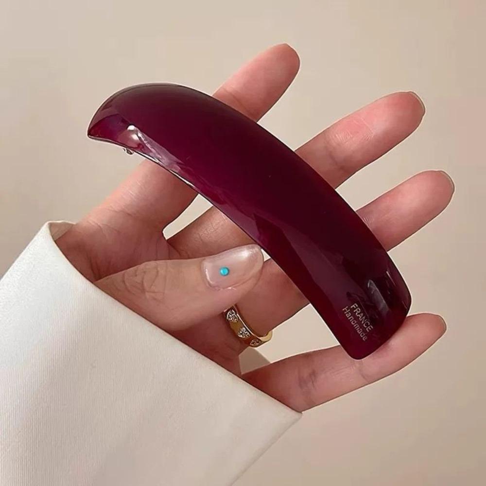 Эллиптическая ацетатная заколка для волос Геометрическая большая заколка Милая заколка-пружинка Женская